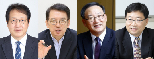 왼쪽부터 홍기용 인천대 경영학부 교수, 이정희 중앙대 경제학부 교수, 권대중 서강대 일반대학원 부동산학과 교수, 하준경 한양대 경제학부 교수